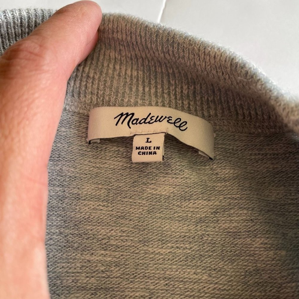 Women’s / Teen’s Madewell Gray Pullover size Large - Picture 5 of 9